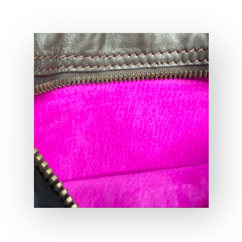 HTF: new Kale  Fashion Forward Diego Lambskin Messenger Bag  Chocolate Leather - Picture 9 of 16